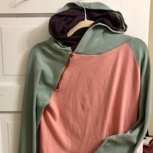 Ampersand Ave Diagonal Zip Sweatshirt